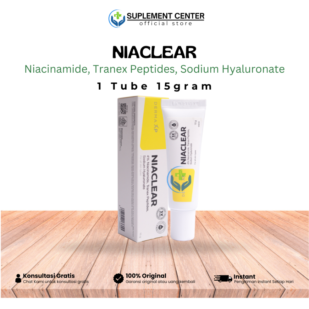 Jual Niaclear Niacinamide 4% gel 15g -Mencerahkan, Merawat Kulit ...