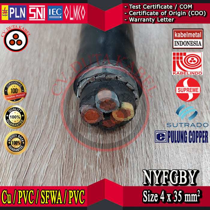 Jual Kabel NYFGBY 4x35 mm2 MERK KABELMETAL (KMI)/SUPREME/KABELINDO ...