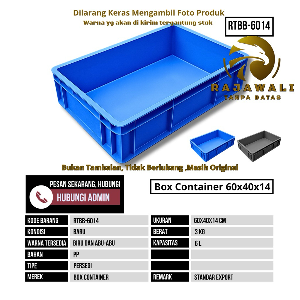 Jual Box Container Baru Ukuran 60x40x14 cm | Shopee Indonesia