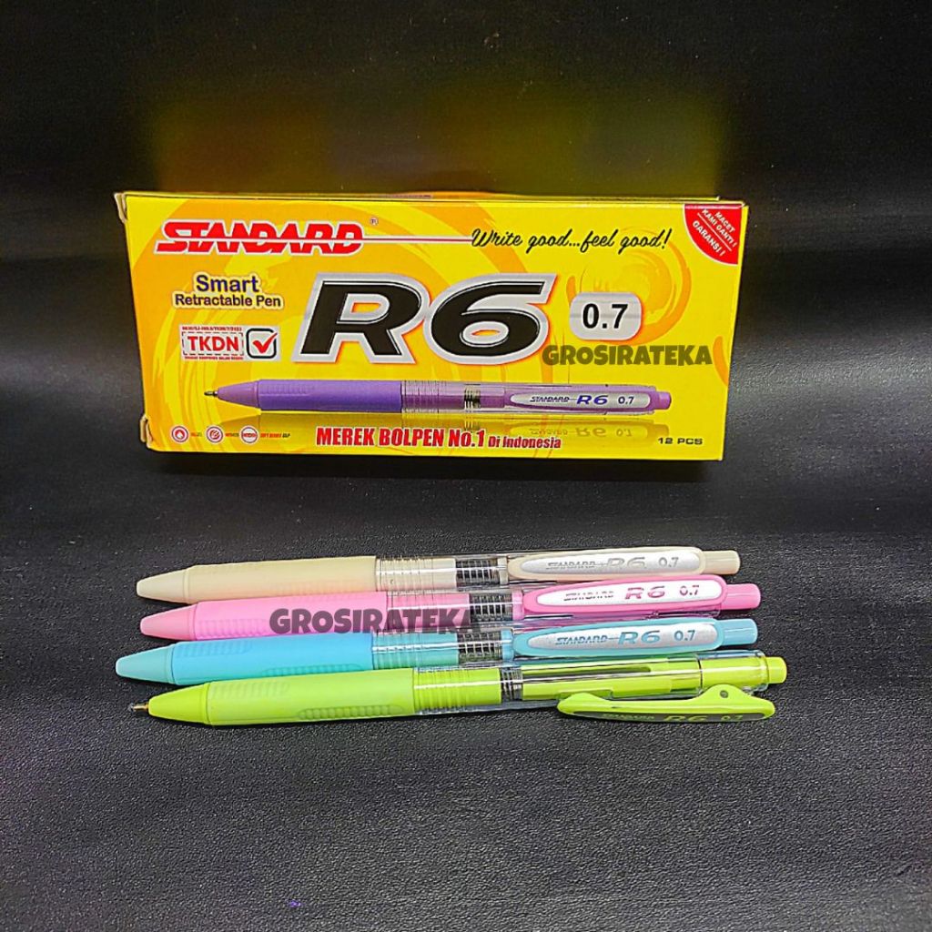 Jual BALLPOINT, BOLPEN, POLPEN, PULPEN STANDARD KLIK R6 | Shopee Indonesia