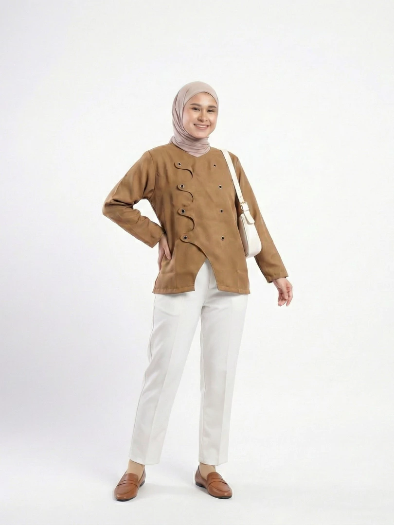 Detail Warna Oat dan Mahogany