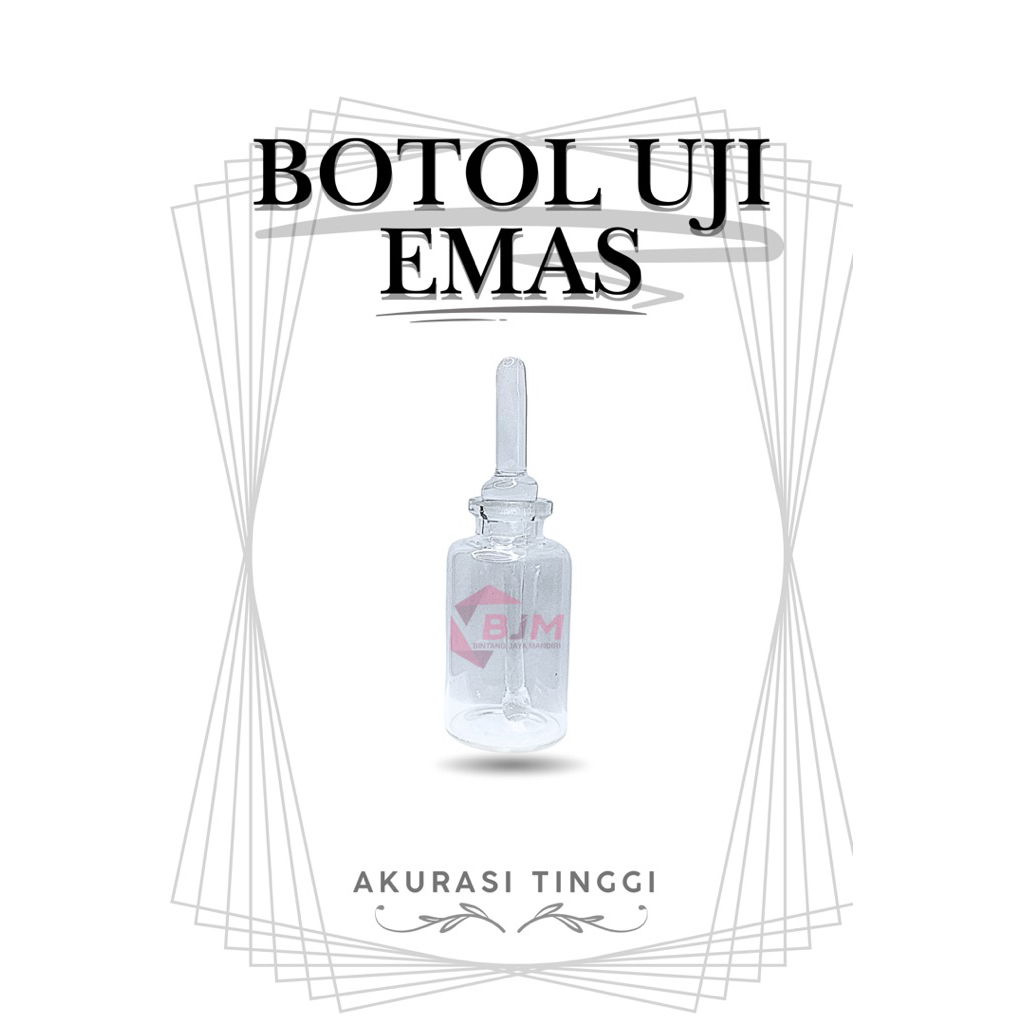 Jual Botol Uji Emas (Botol Uji untuk menguji keaslian emas dengan tutup ...