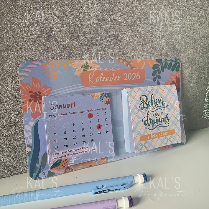 Jual Kalender Mini 2026 Magnetic | Kalender Kulkas Aesthetic Dekorasi ...