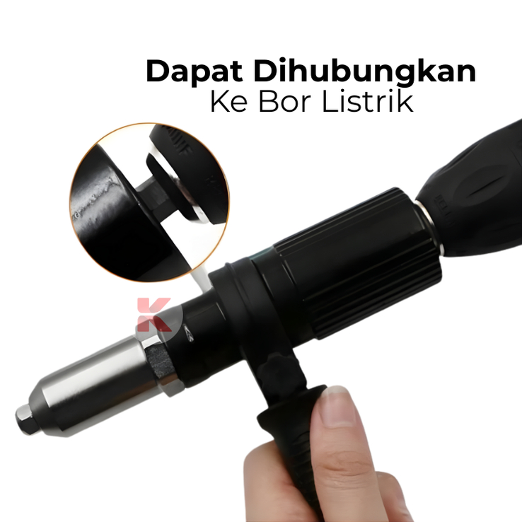 Jual KODAI Tang Rivet Adapter Bor Ripet Sambung Konverter Rivet Gun ...