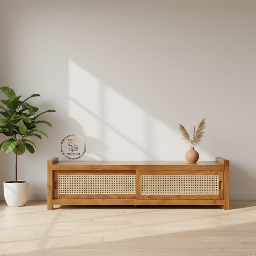 Jual Bench storage rotan rak sepatu rotan kayu jati rak sepatu rotan ...