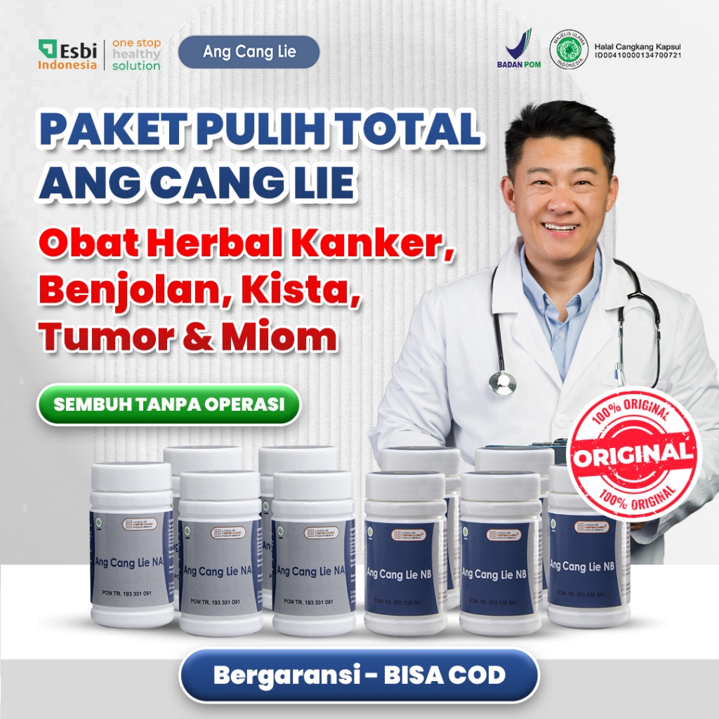 ANG CANG LIE ORIGINAL (6 BTL & 8 BTL 2-3 MINGGU) Obat Kanker No.1 | Atasi Kanker, Benjolan, Kista, Tumor, Miom, Lipoma, Tiroid | Ang Cang Lie Herbal Kanker Original | Terdaftar BPOM | Bisa COD