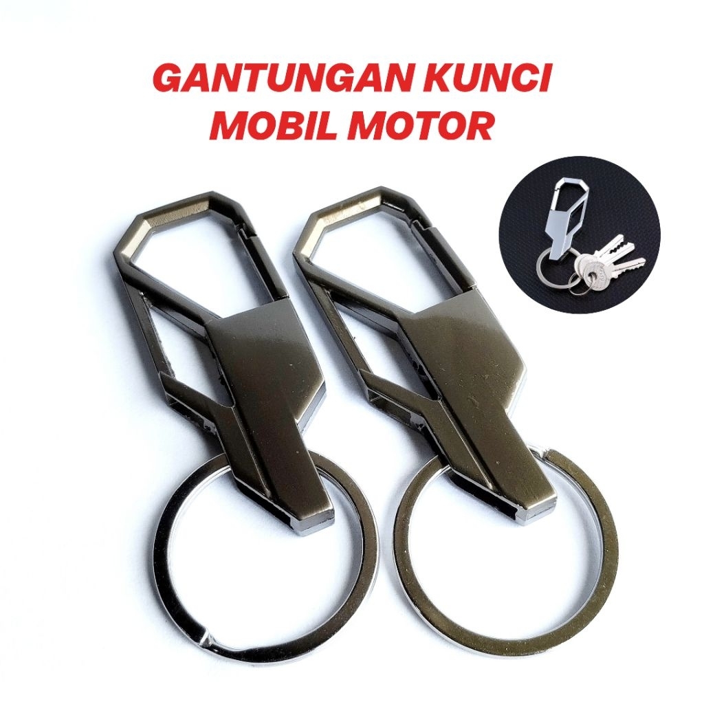 Jual Gantungan Kunci Mobil/Motor Persegi Polos Key Chain | Shopee Indonesia