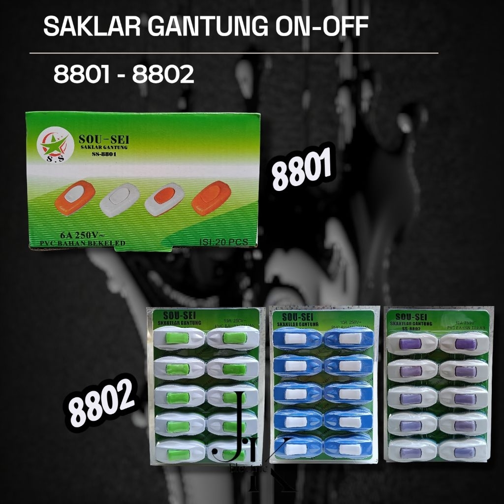 Jual SAKLAR GANTUNG ON-OFF / SAKLAR GANTUNG WARNA PUTIH-ORANYE-BIRU ...