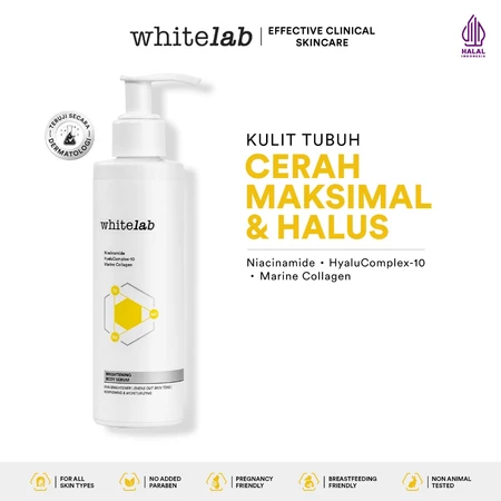 Brightening body serum dengan tekstur ringan untuk malam hari