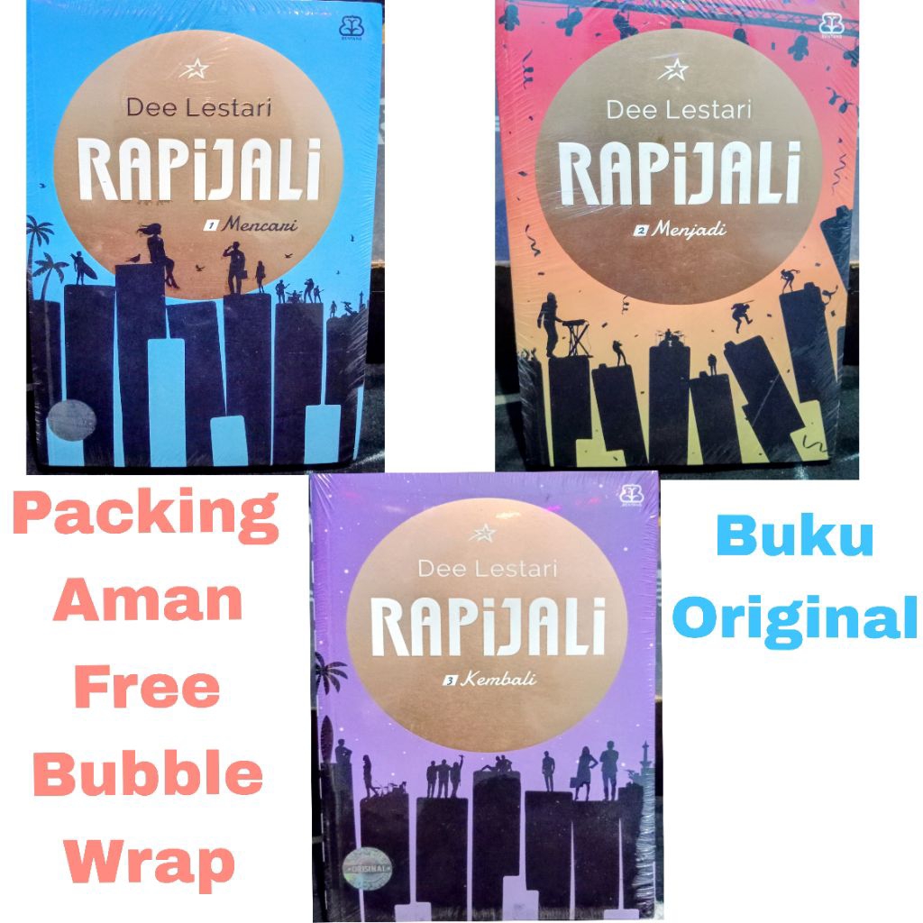 Jual Original Buku Rapi Jali Jilid 1 Mencari Jilid 2 Menjadi Jilid 3 ...