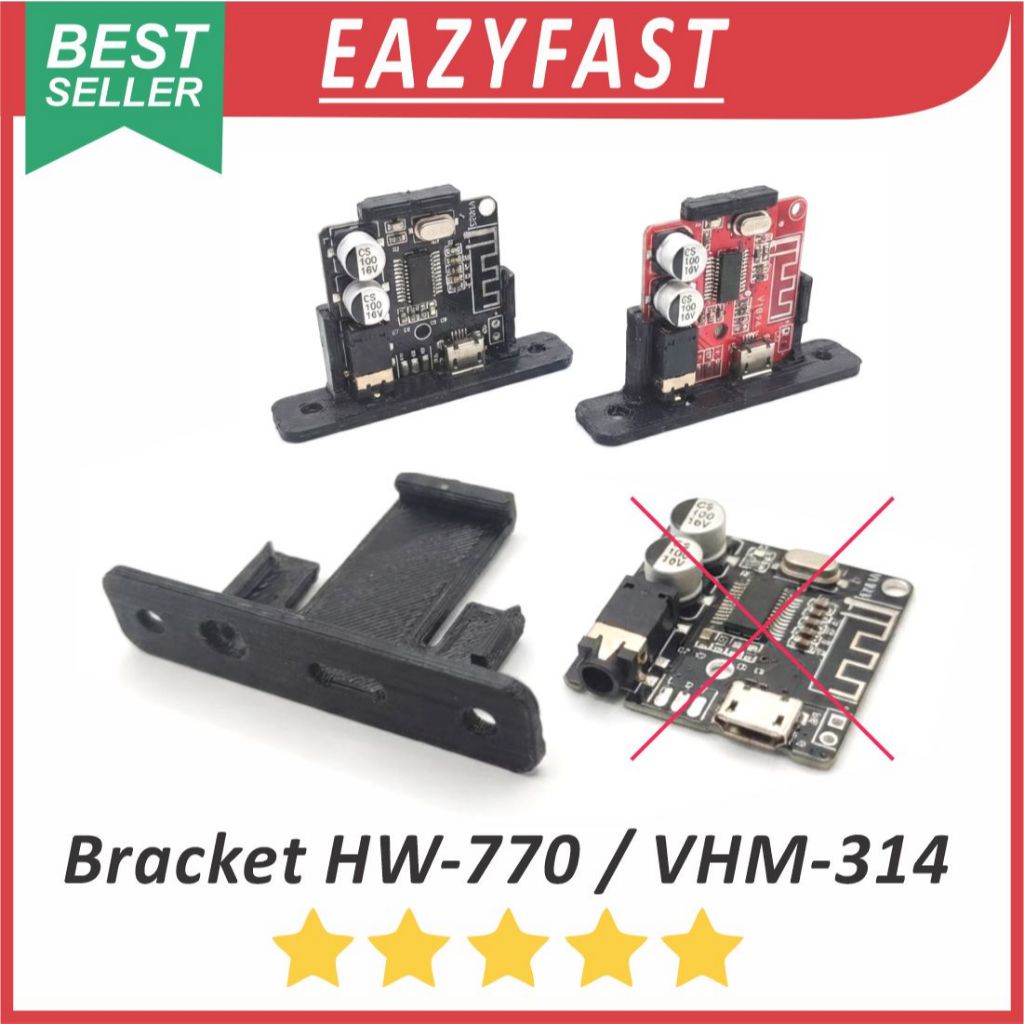Jual Bracket Modul Audio Bluetooth Receiver VHM 314 BT 5.0 4.1 Module ...