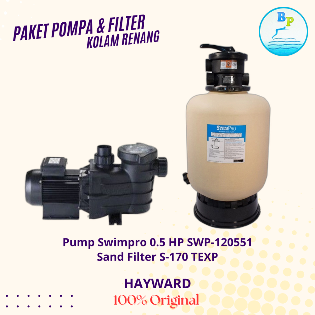 Jual PAKET POMPA DAN FILTER KOLAM RENANG HAYWARD SWIMPRO /HAYWARD ...