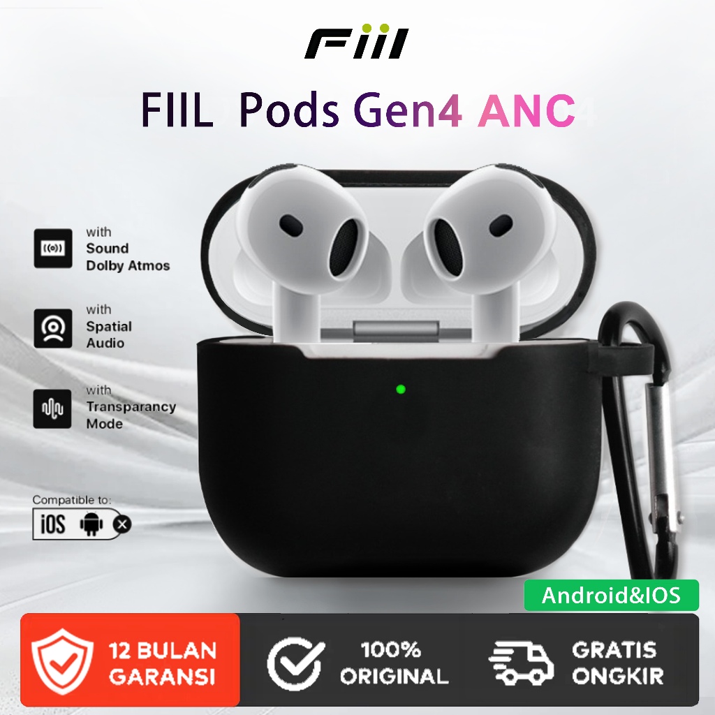 Jual FIIL Pods Gen4 ANC Active Noise Cancellation Wireless Bluetooth ...