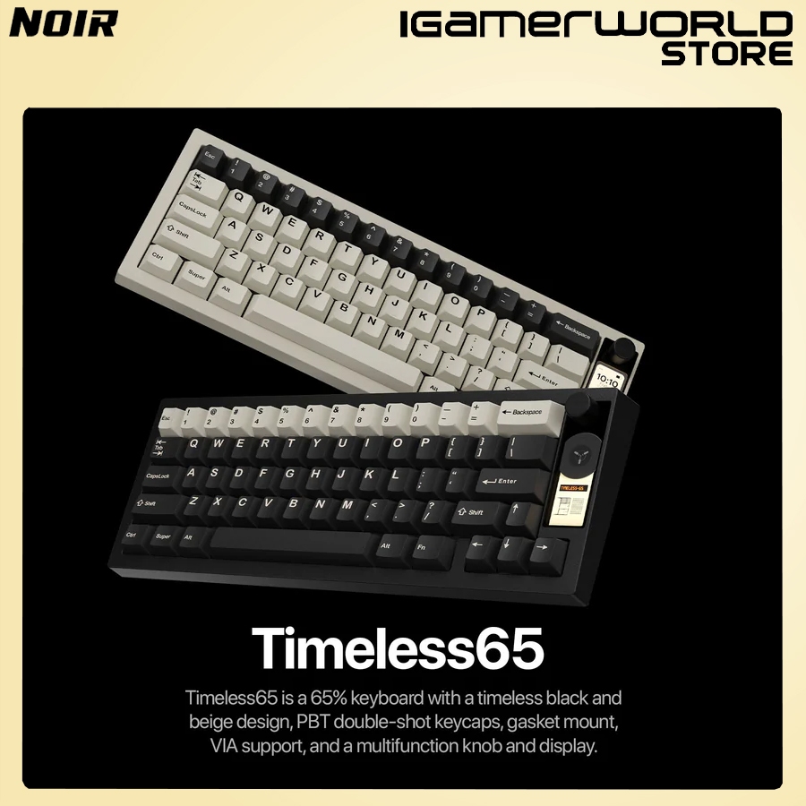 Jual Noir Timeless65 Multi Layout Gasket Mount 65% Wireless Triple ...