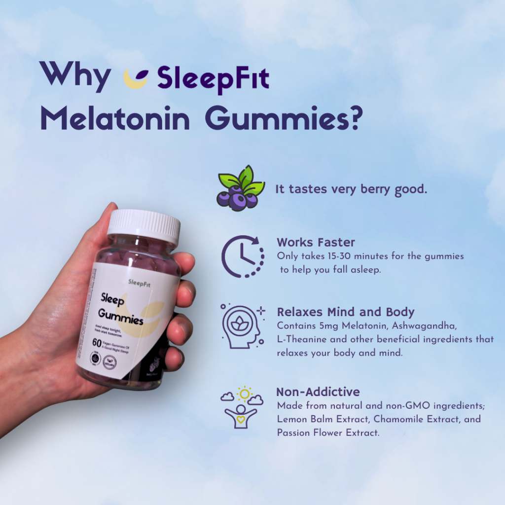 Jual SleepFit Sleep Gummies Melatonin 5 Mg - Botol 60 Gummies | Shopee ...