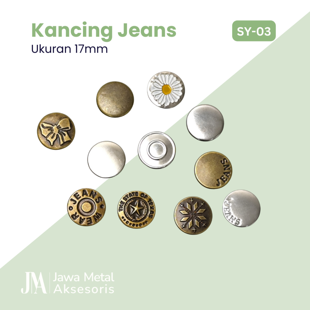 Jual Kancing Jeans Adjustable Lepas Pasang Premium Silver Detachable ...