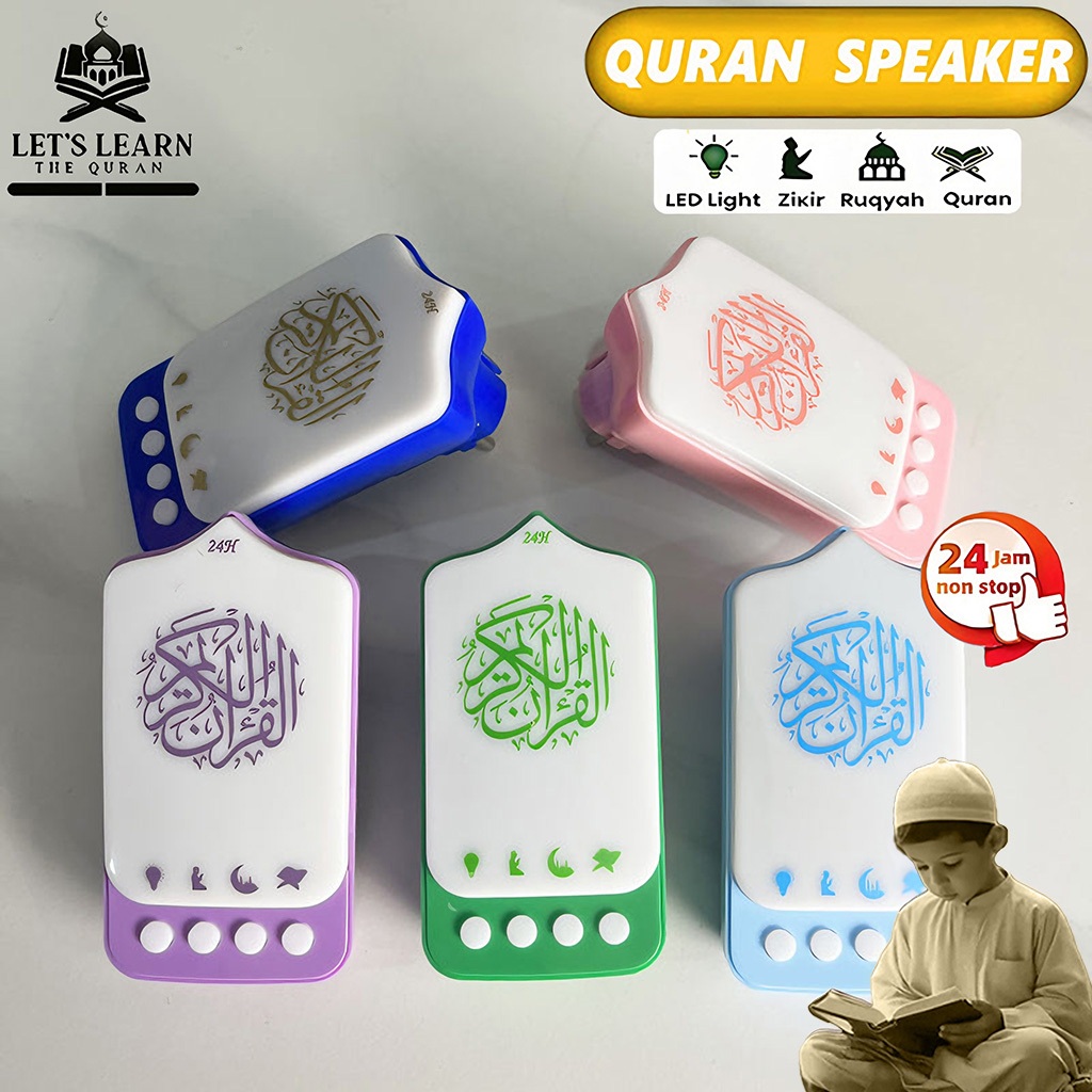 Jual ZK90B Muslim Islam Quran LED Nonstop 24 jam Hadiah Liturgi Islam ...