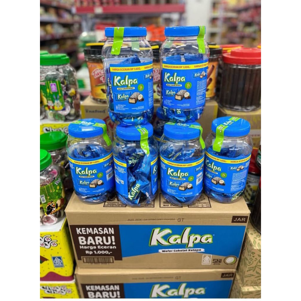 Jual KALPA Wafer Mini Cokelat Kelapa Cemilan Harian Enak Murah Original ...