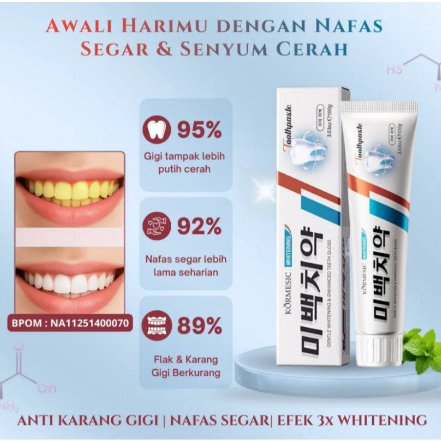 Jual Smilora Herbal Toothpaste /Kormesic Herbal Toothpaste Pasta Gigi ...