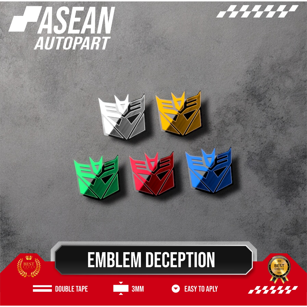 Jual ASEAN Emblem Transformers Deception 3D Akrilik Universal | Shopee ...