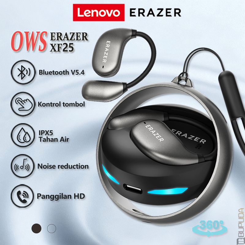 Jual Lenovo ERAZER XF25 OWS Wireless Headset Bone Conduction Bluetooth ...