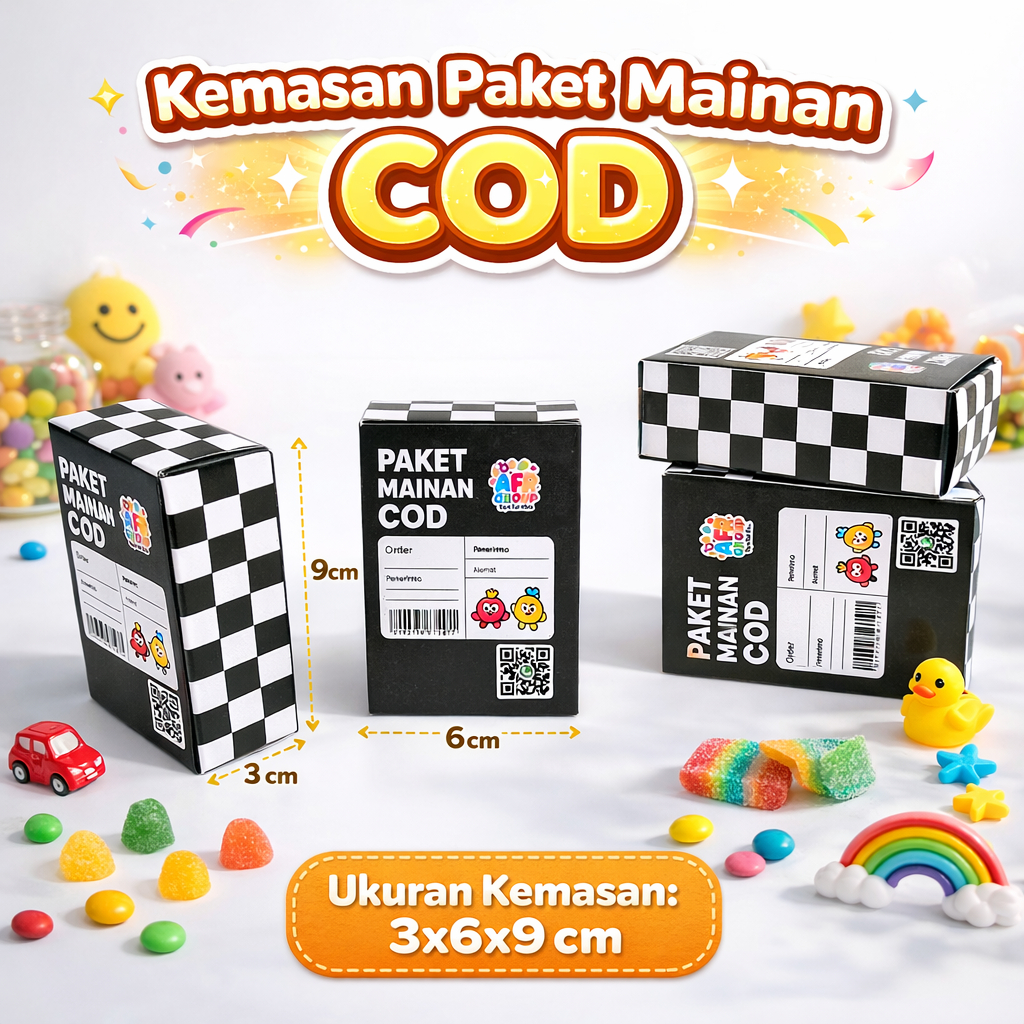 Jual 100 pcs kotak kado COD kosong untuk isi mainan ukuran sedang ...