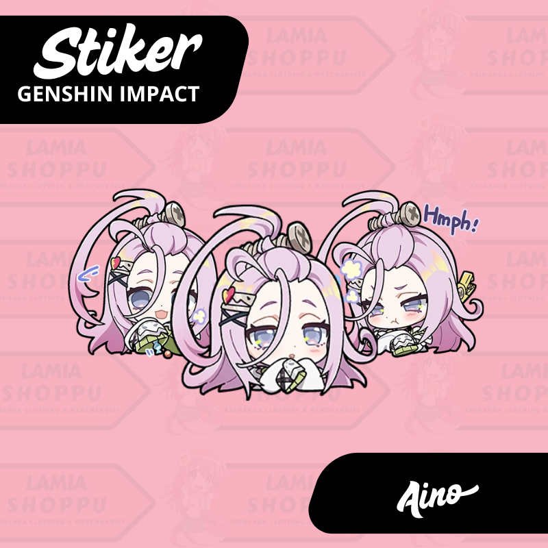 Jual Stiker Aino Genshin Impact Vinyl Glossy Anti Air | Sticker Merch ...