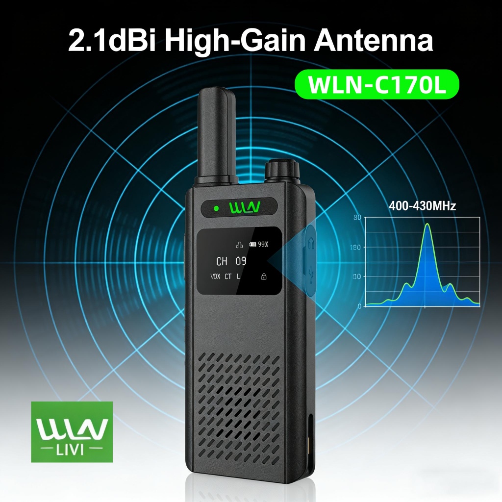 Jual HT Walkie Talkie WLN KD-C170L portable walkie-talkie dengan Layar ...