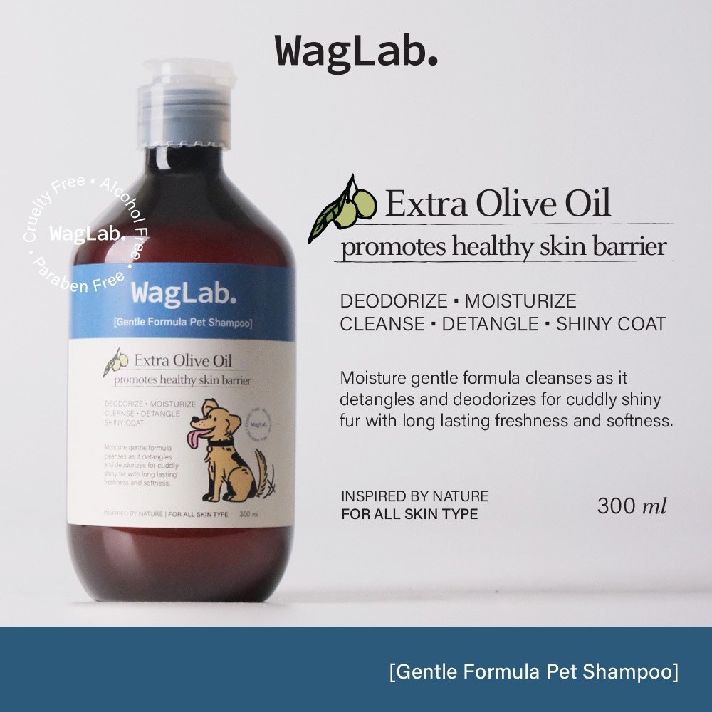 Jual WagLab. Pet Shampoo Extra Olive Oil 300 m | Shopee Indonesia