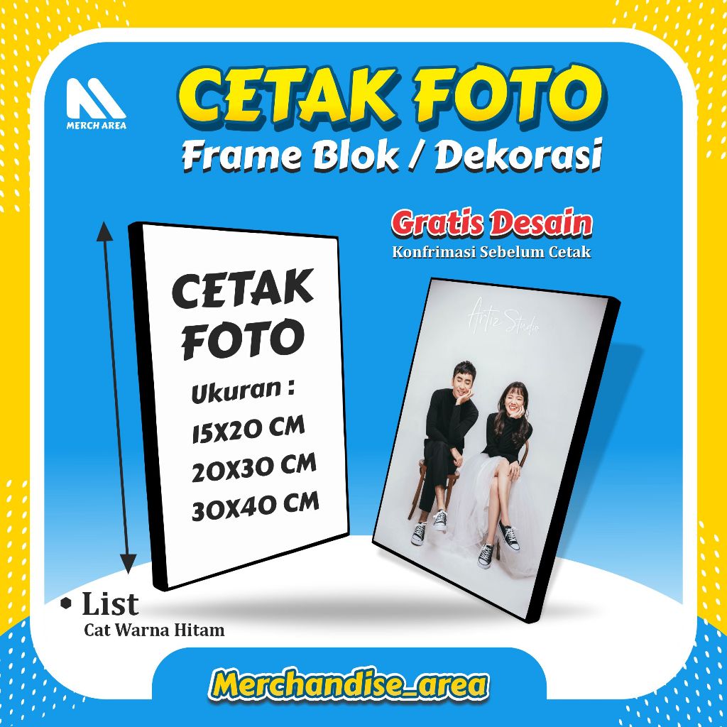 Jual Cetak Foto Frame Blok / Dekorasi Dinding | Shopee Indonesia