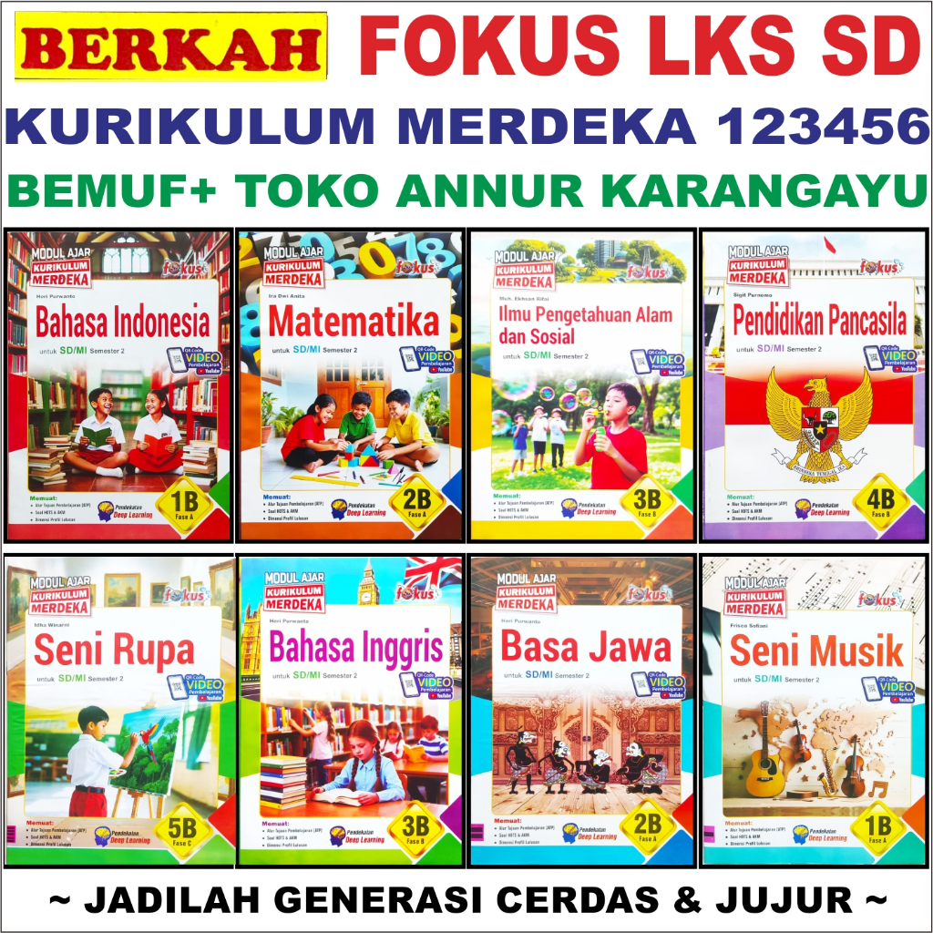 Jual Bemuf LKS Fokus 4 SD Berkah Kelas 4 Modul FOKUS Berkah Kurikulum ...