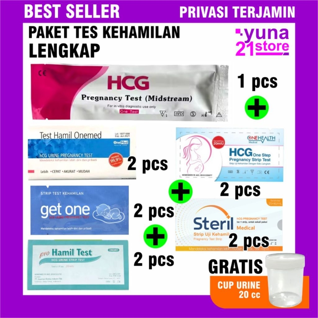 Jual PAKET LENGKAP TESTPACK TES HAMIL MIDSTREAM COMPACT DAN STRIP ...