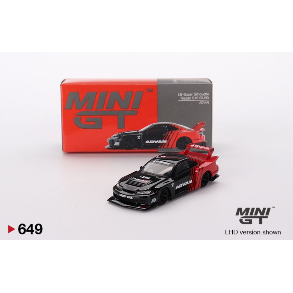 Jual MINI GT NISSAN LB-SUPER SILHOUETTE S15 SILVIA LBWK ADVAN 1:64 ...