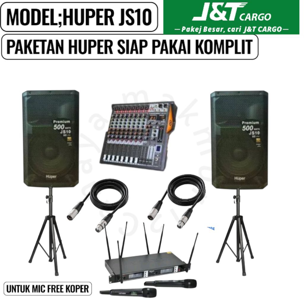 Jual Paket sound sistem huper js10 paket huper profesional garansi ...