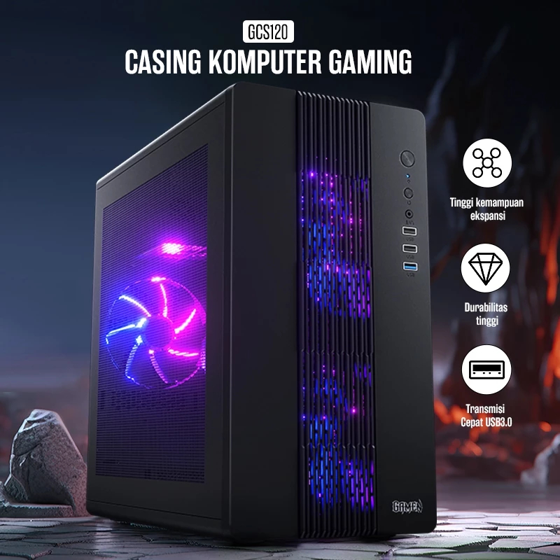 Jual Casing PC Gaming Gamen GCS120 | Shopee Indonesia
