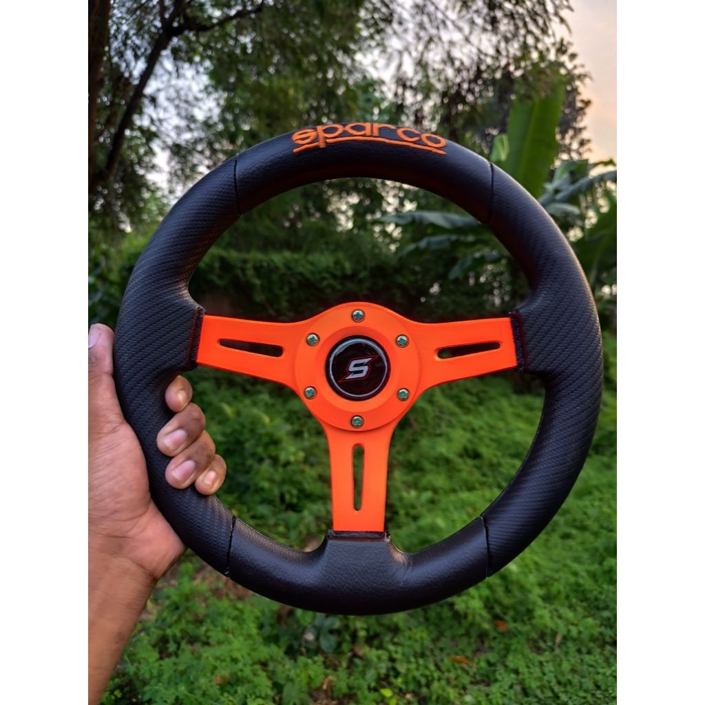 Jual spanco setir mobil racing ukuran 8-15 in motif carbon plang semi ...