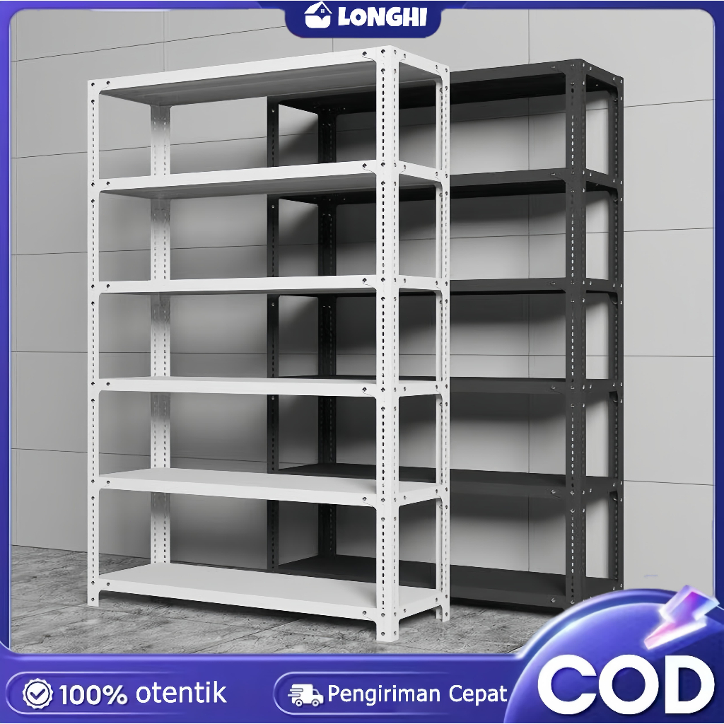 Jual 100% Besi Rak Besi Siku 5/6 Susun Rak Gudang Rak Serbaguna Rak ...