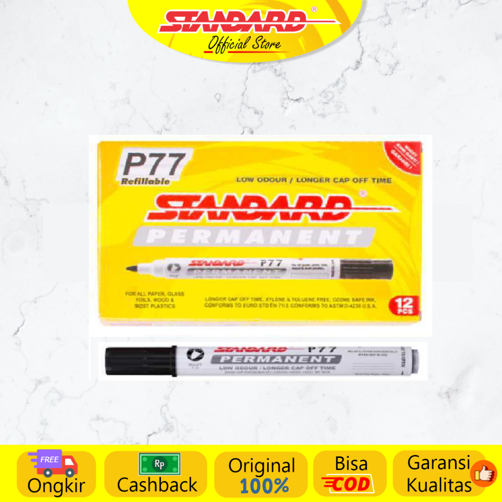 Standard - P77 Permanent Marker ( Spidol yang tidak bisa dihapus )
