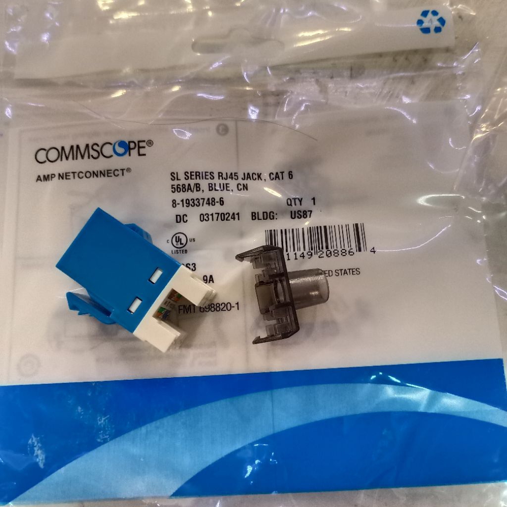 Jual COMMSCOPE Modular Jack RJ45 Cat.6 / Modular Data RJ45 Cat.6 ...
