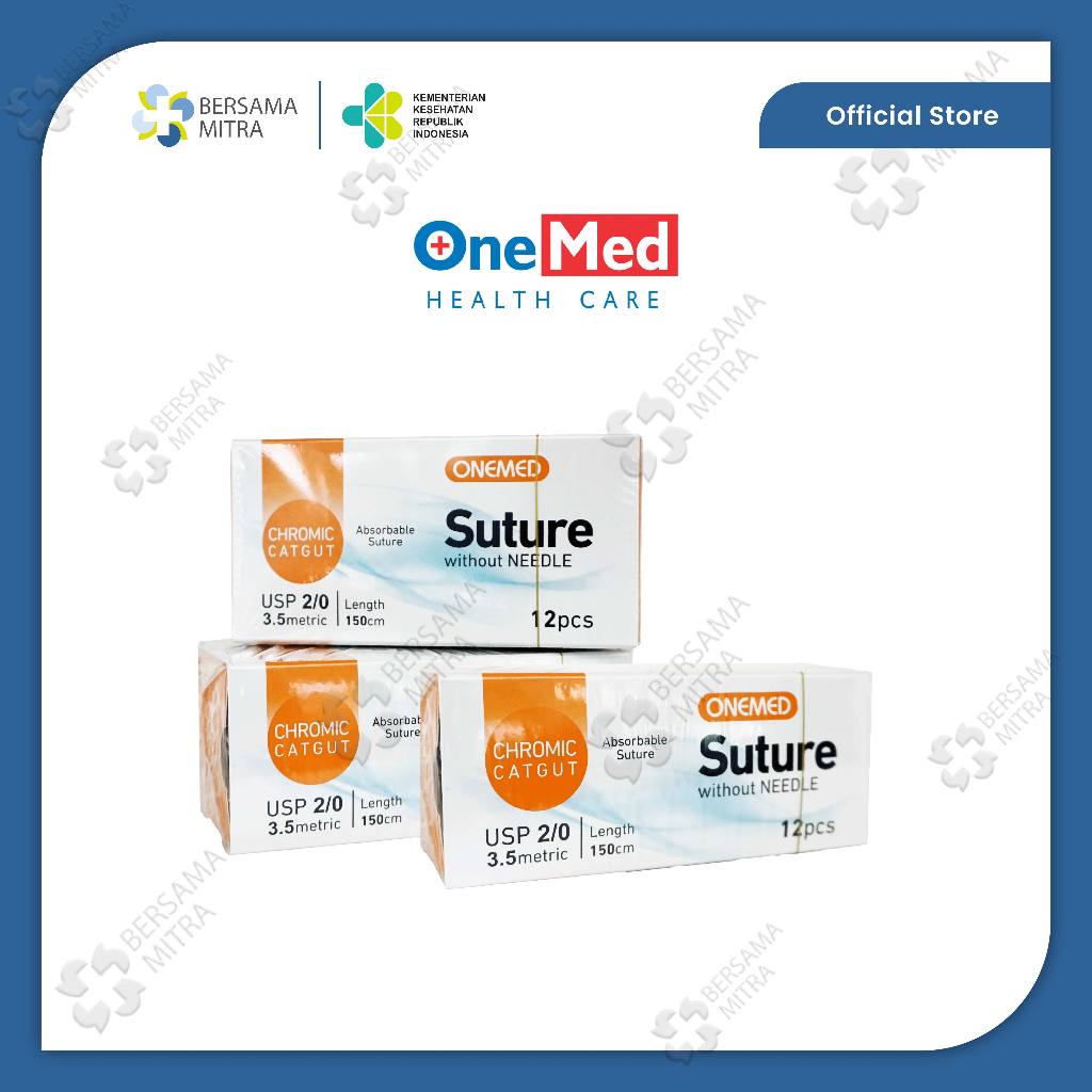 Jual Benang Jahit Operasi OneMed Chromic Catgut USP 2/0 Absorbable ...