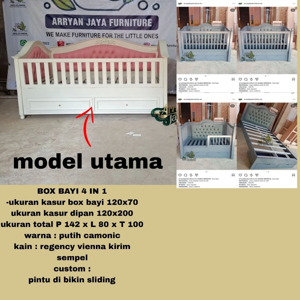 Jual box bayi 4 in 1 custom , baby crib | Shopee Indonesia