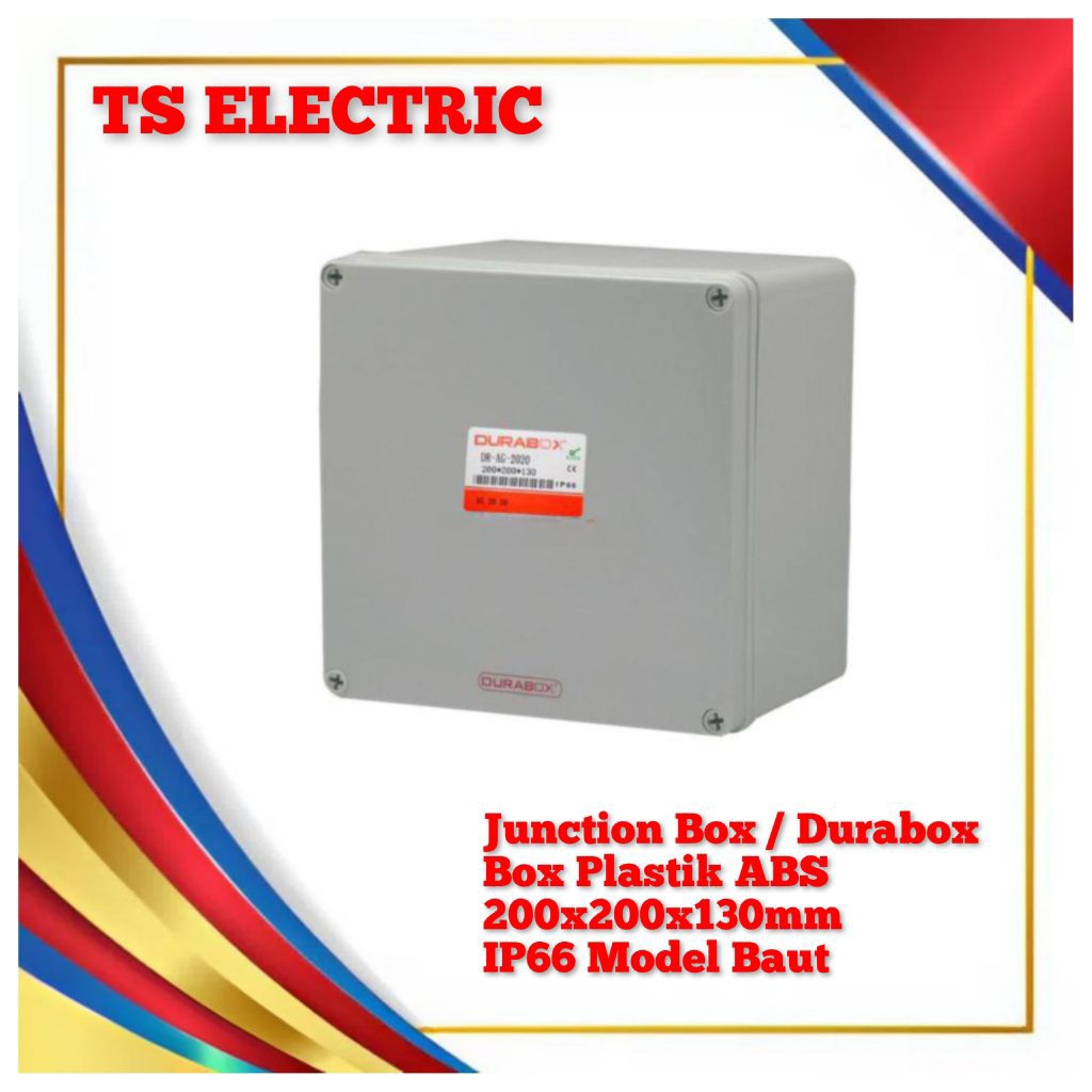 Jual Junction Box Panel Plastik 200x200x130mm / Durabox Panel ABS ...