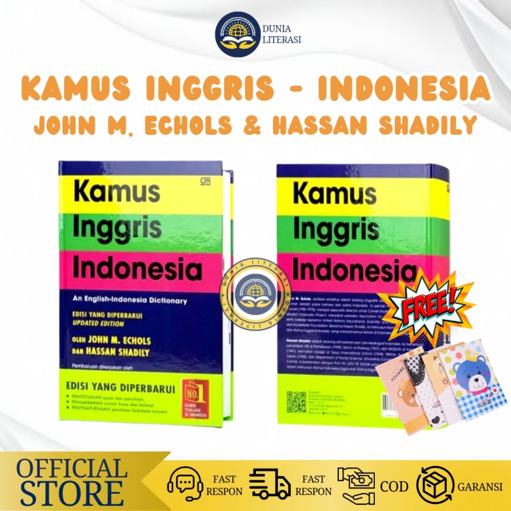 Jual Kamus Bahasa Inggris - Indonesia Echols Shadily Lengkap Asli ...