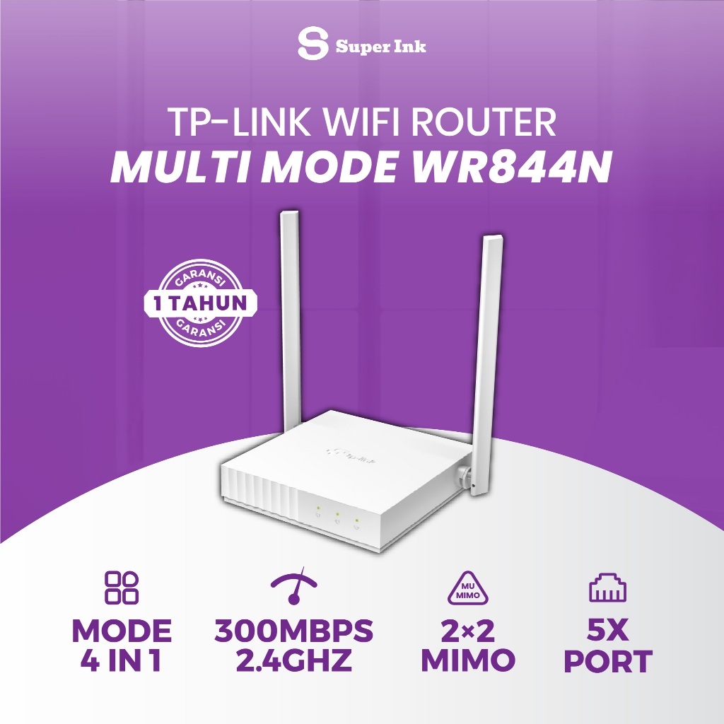 TP-LINK TL-WR844N Router Wireless N 300Mbps - Multi-Mode, Prestazioni Stabili
