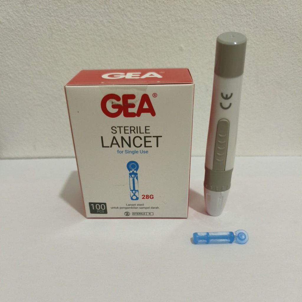 Jual Lancing device Pen Lancet untuk tusuk Jari ambil Darah Penlet ...