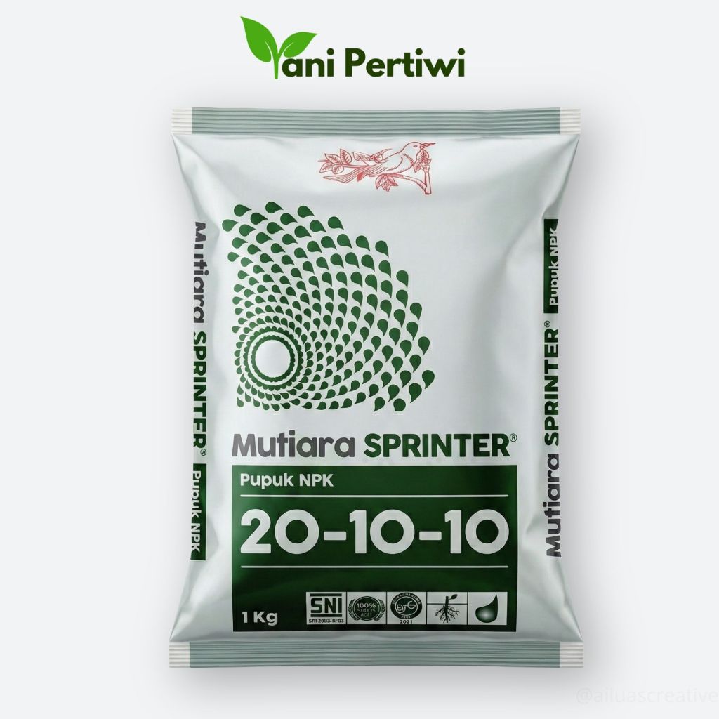 Jual Pupuk Meroke NPK MUTIARA Sprinter 20-10-10 kemasan 1kg kemasan ...