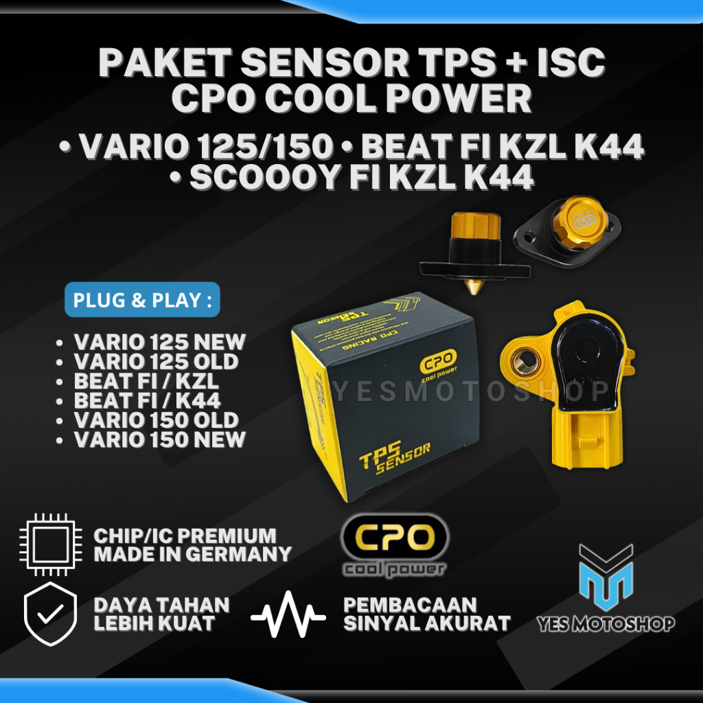Jual Paket Sensor TPS + ISC CPO Cool Power Vario 125 Vario 150 Beat Fi ...