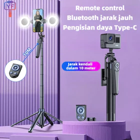 Tongkat Selfie Bluetooth R29 180cm Dengan Tripod Portabel Dan Remote Control Dilengkapi