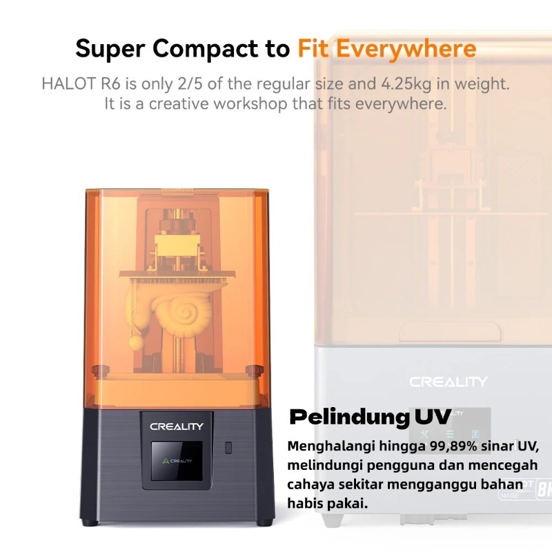 Jual Creality HALOT R6 2K Resin 3D Printer Pengeringan UV Layar LCD ...