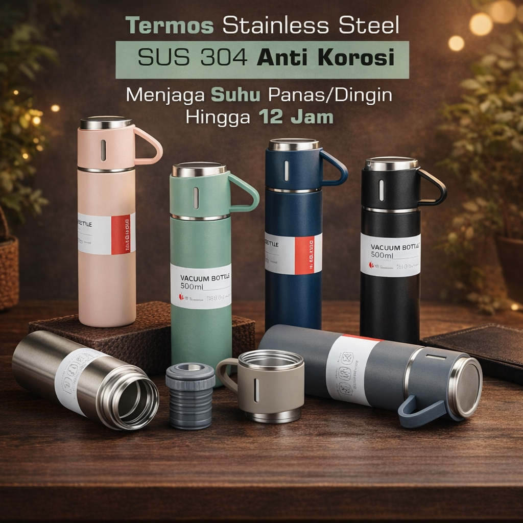 Jual Termos Sultan Stainless 500ml – Tumbler Sultan Vacuum Flask Cup ...